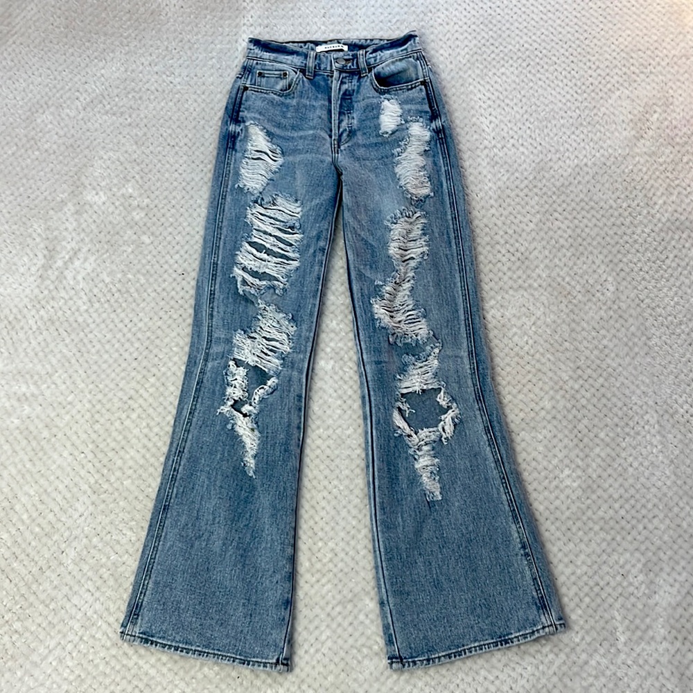 PACSUN size 24 baggy ripped jeans